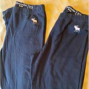 2 pairs girls Abercrombie black leggings